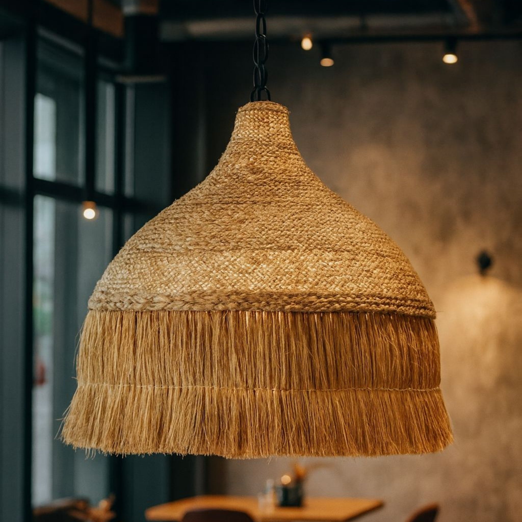 Handcrafted Jute Hanging Lamp | Natural Woven Pendant Light LP-92