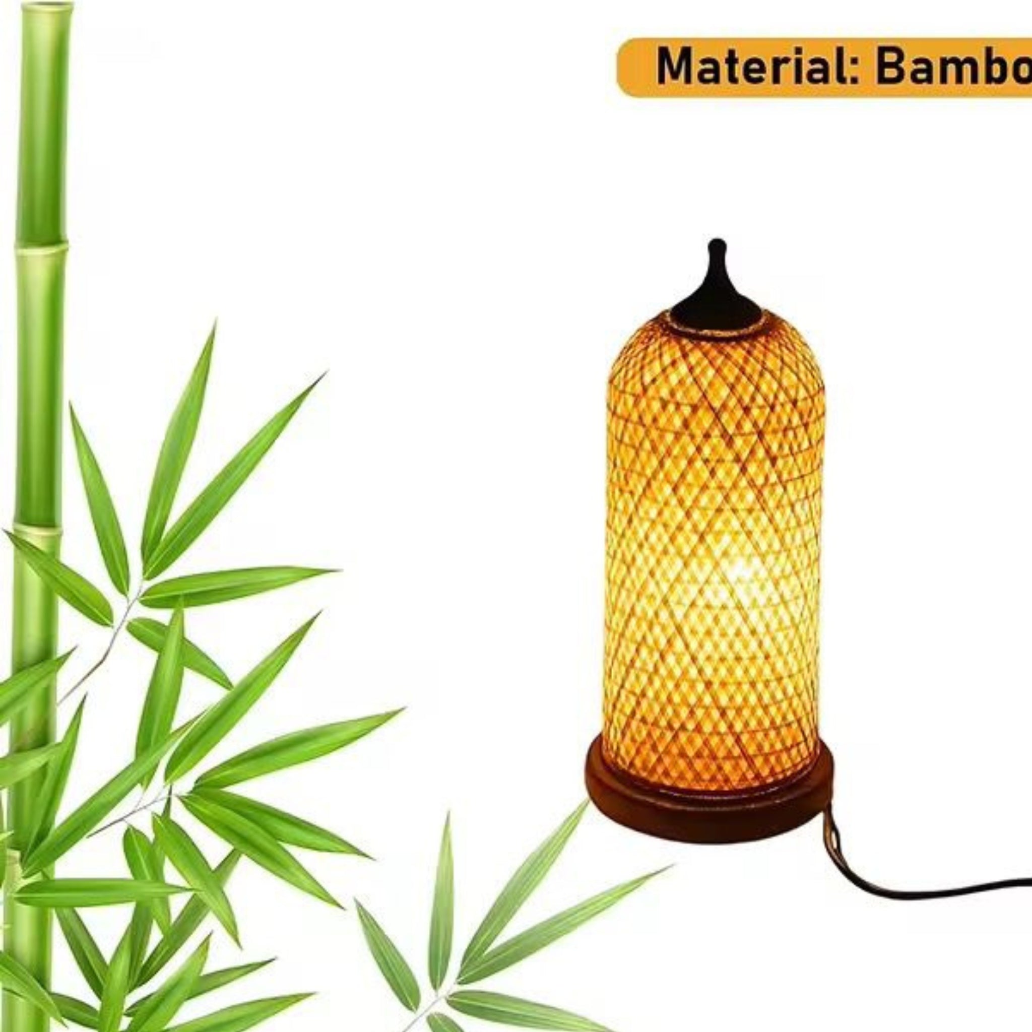 Bamboo Table Lamp | Bamboo Side Table Lamp LP-89