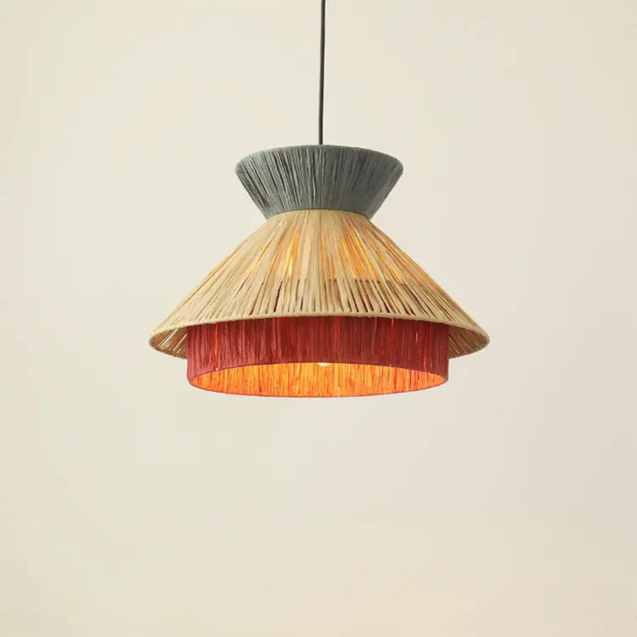 Raffia Multicolor Pendant Lamp | Hanging Lamp LP-57