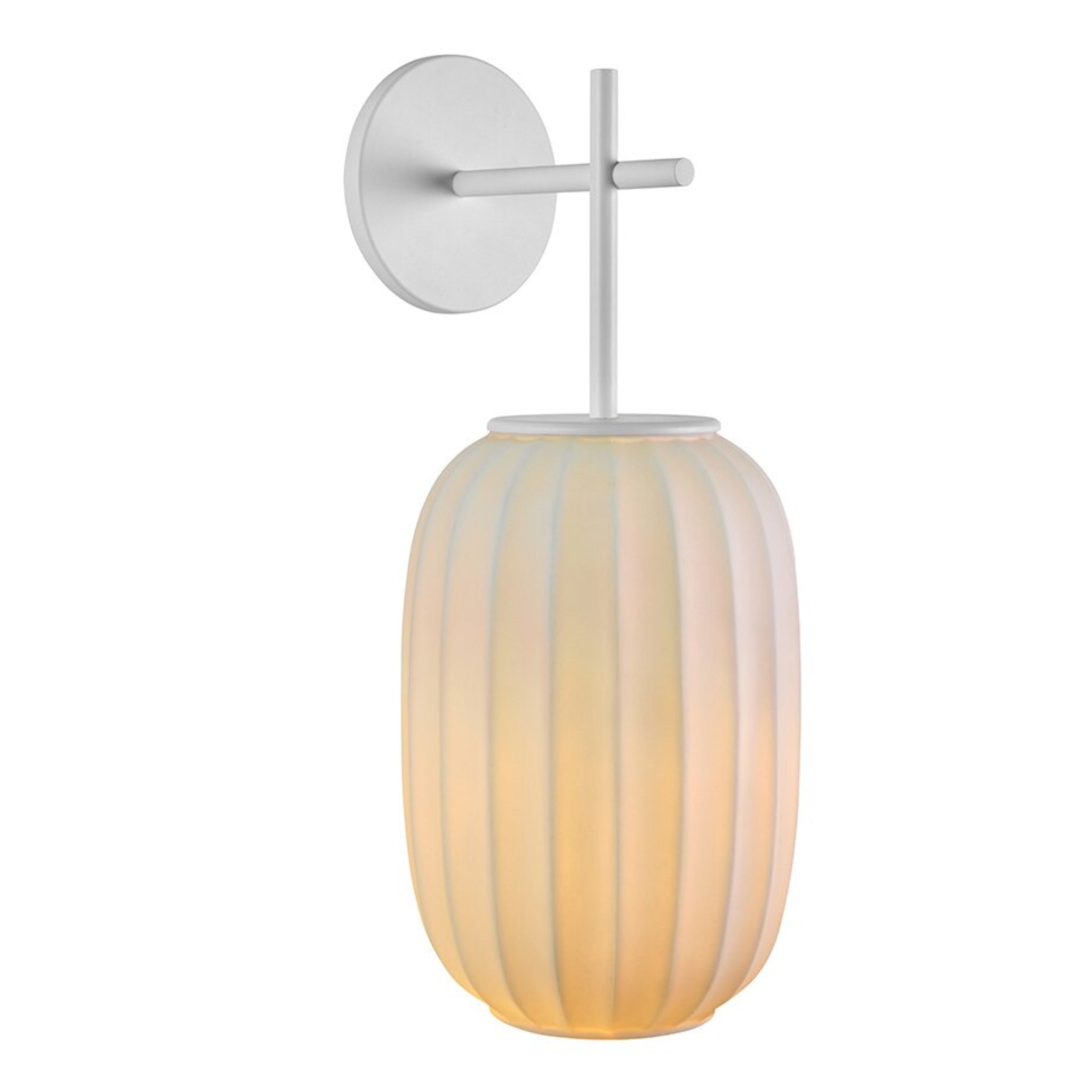 White Fabric Japanese Style Wall Lamp | Living Room, Bedroom, Hotel, Residential Space LP-66