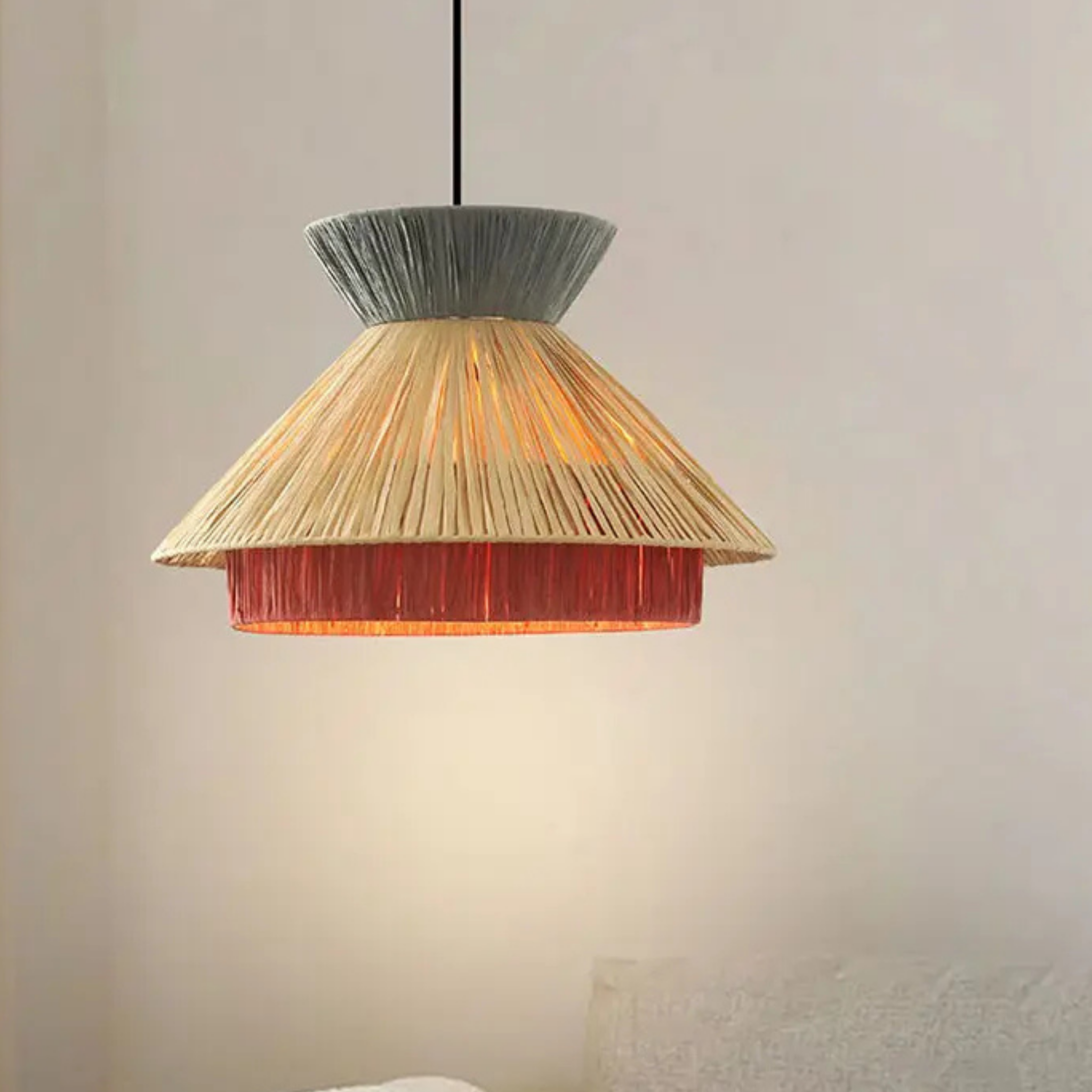 Raffia Multicolor Pendant Lamp | Hanging Lamp LP-57
