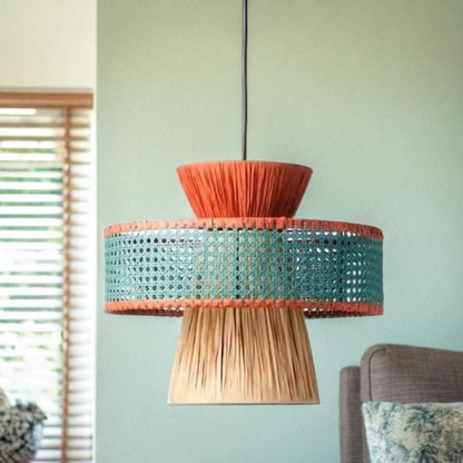 Raffia Multicolor Pendant Lamp