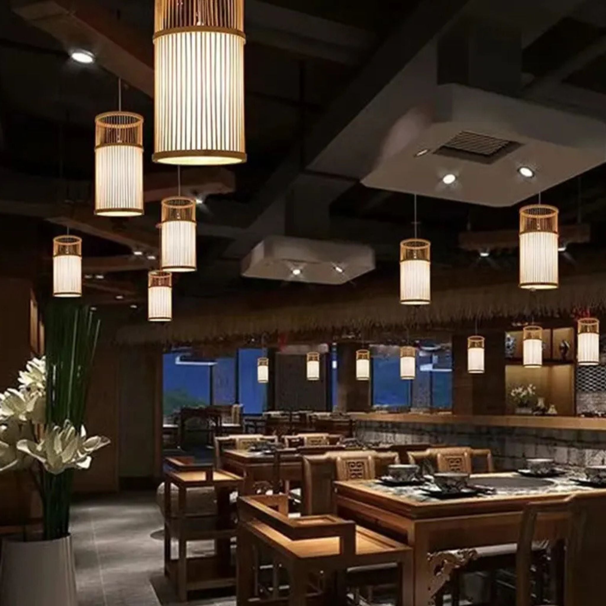 Bamboo Hanging Lamp | Bamboo Pendant Lamp LP-60