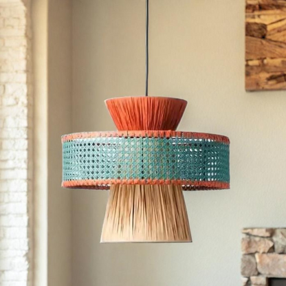 Raffia Multicolor Pendant Lamp