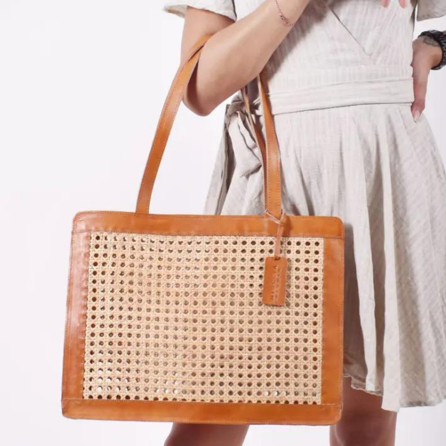 Bali Rattan Tote Bag