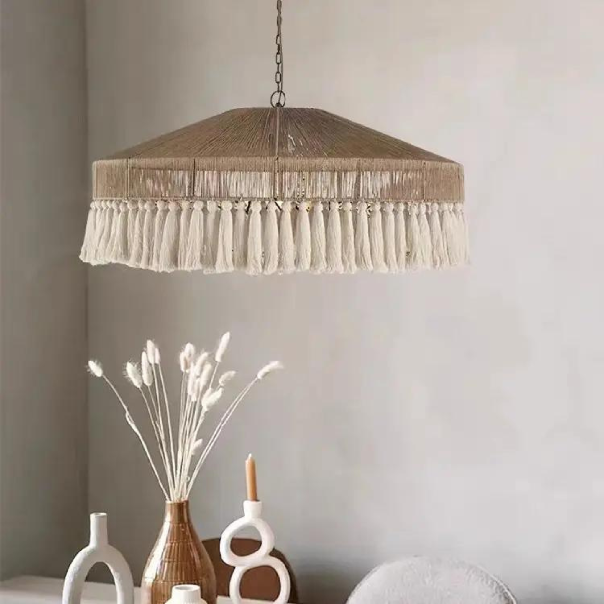 Led Hemp Rope Tassel Pendant Lamp LP-25