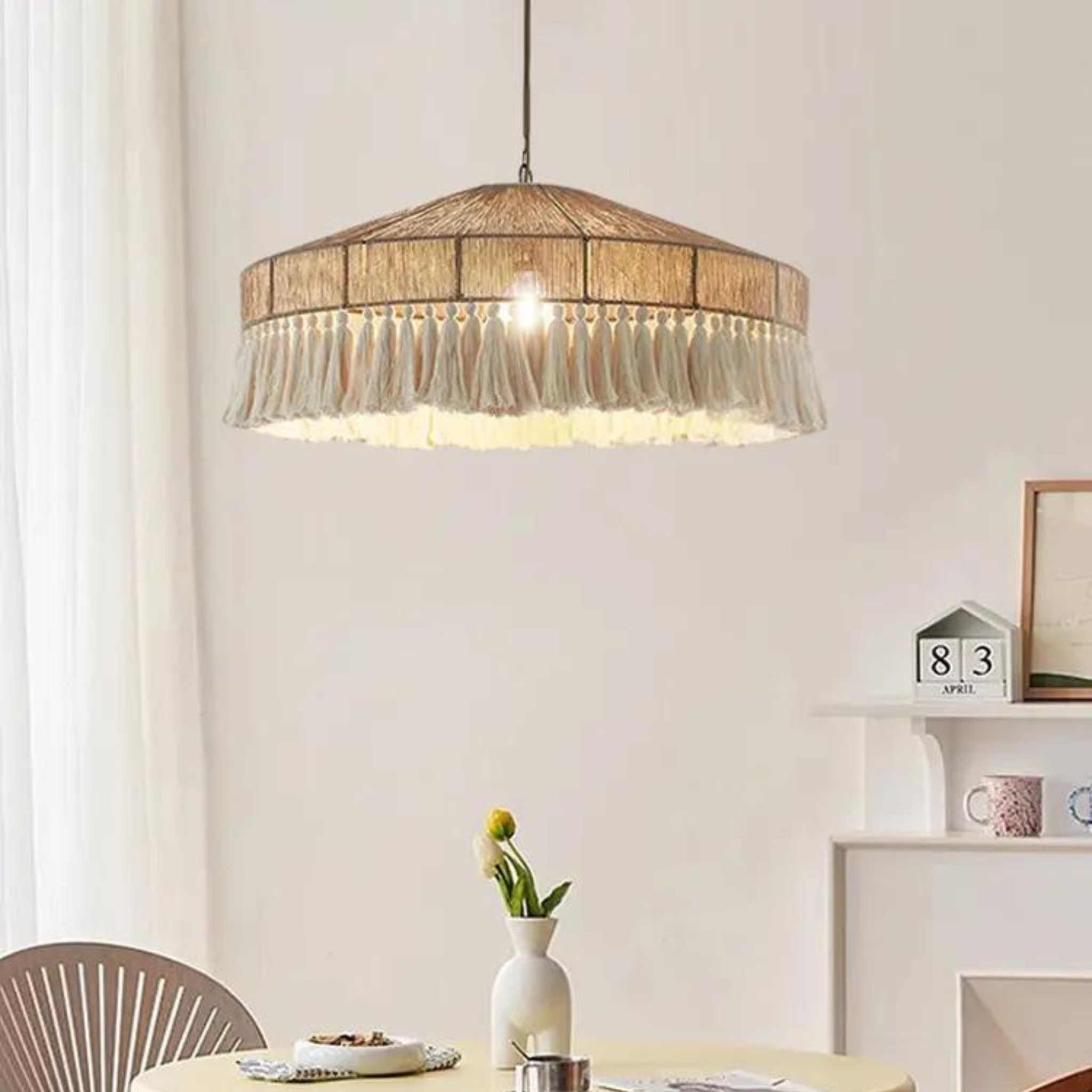 Led Hemp Rope Tassel Pendant Lamp LP-25