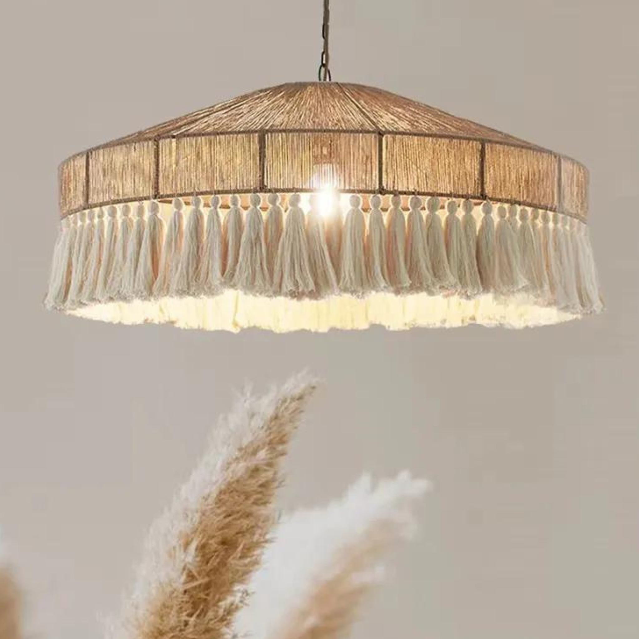 Led Hemp Rope Tassel Pendant Lamp LP-25