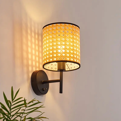 Wall Lamp | Cane Webbing Wall Lamp