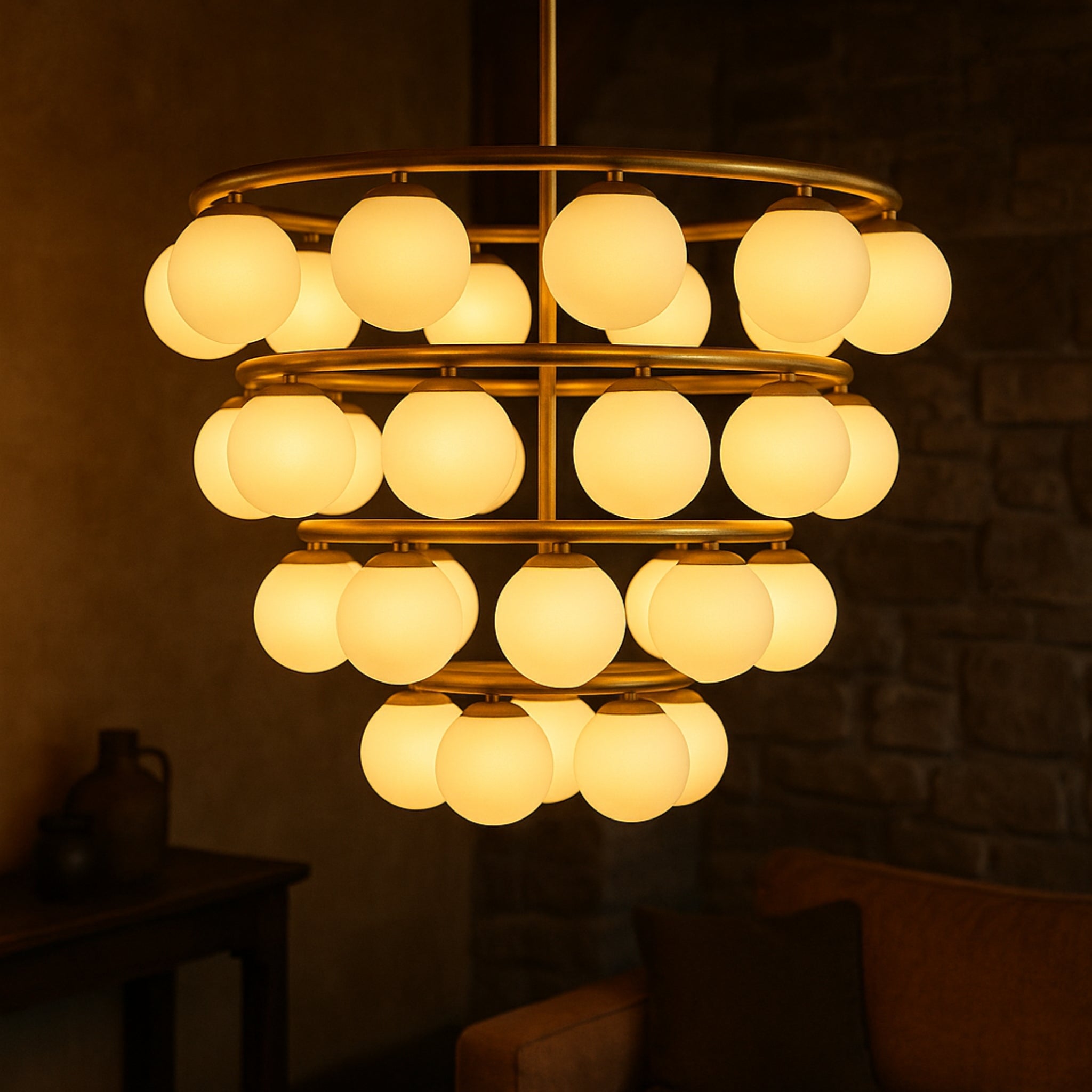 Malleable Glass Chandelier LP-70