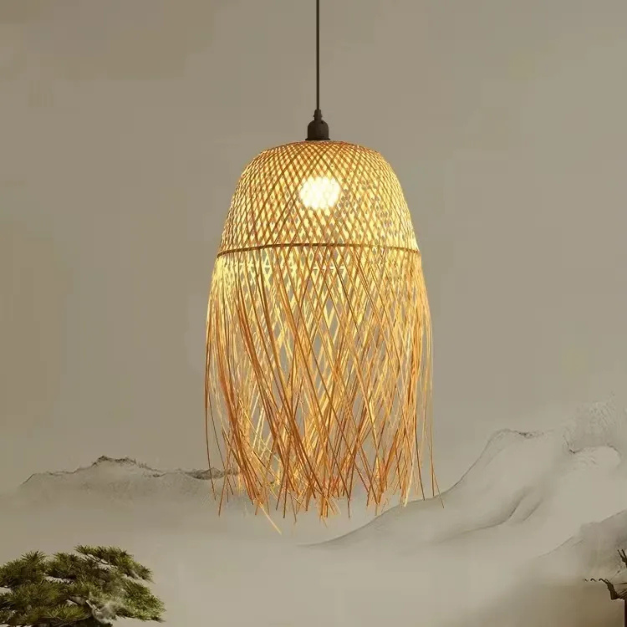 Bamboo Hanging Lamp | Pendant Lamp LP-64