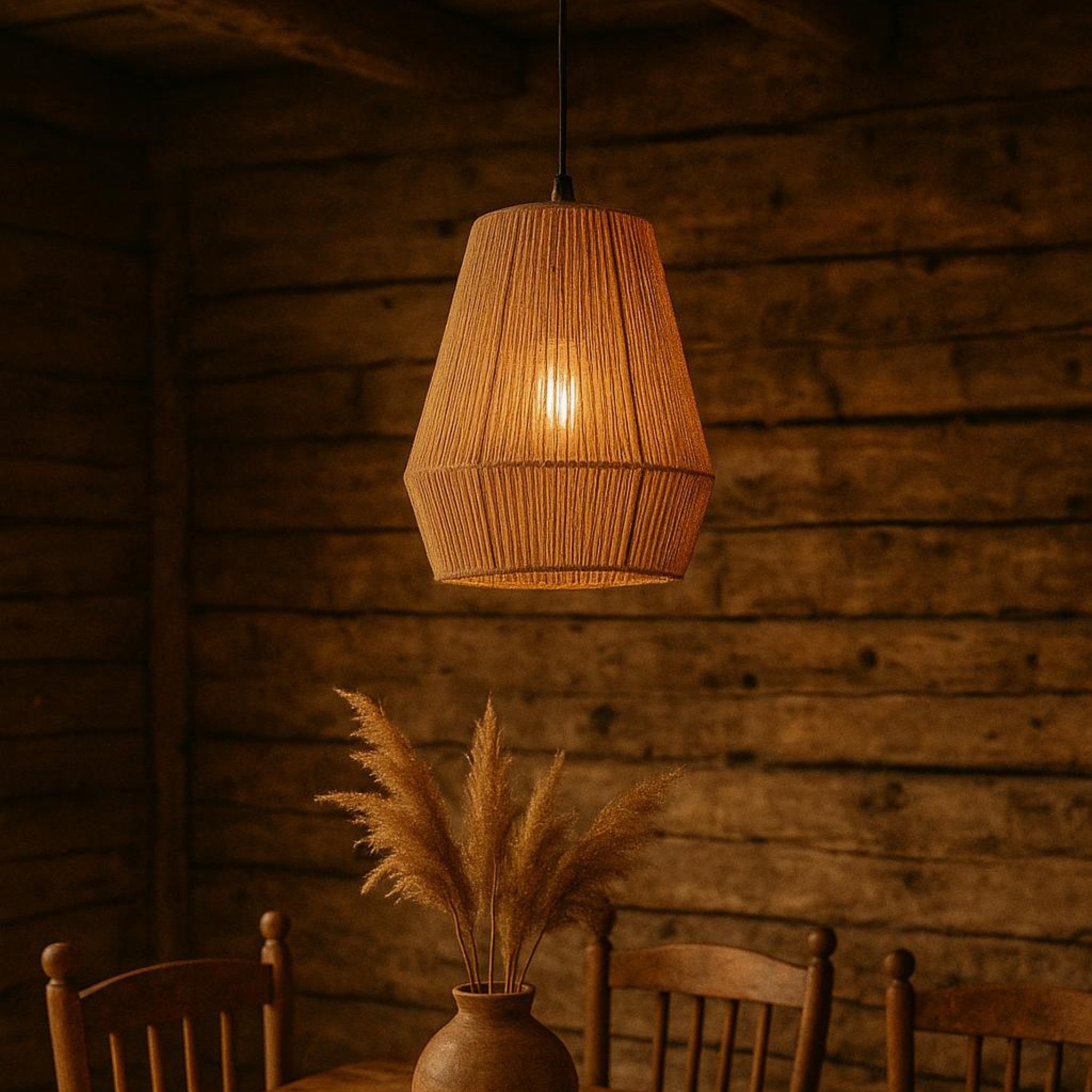 Jute Hanging Lamp | Pendant Lamp LP-15