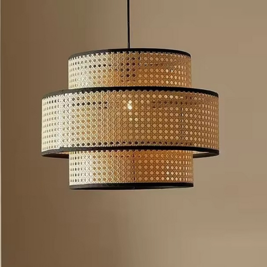 Cane Webbing Pendant Lamp