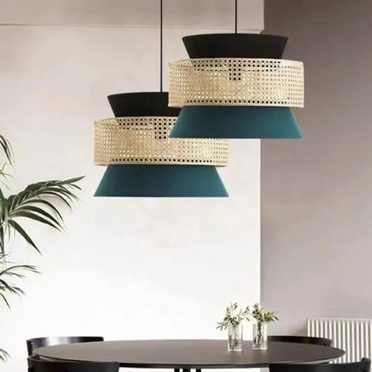 Cane Webbing Lamp | Ceiling Rattan Pendant Lamp