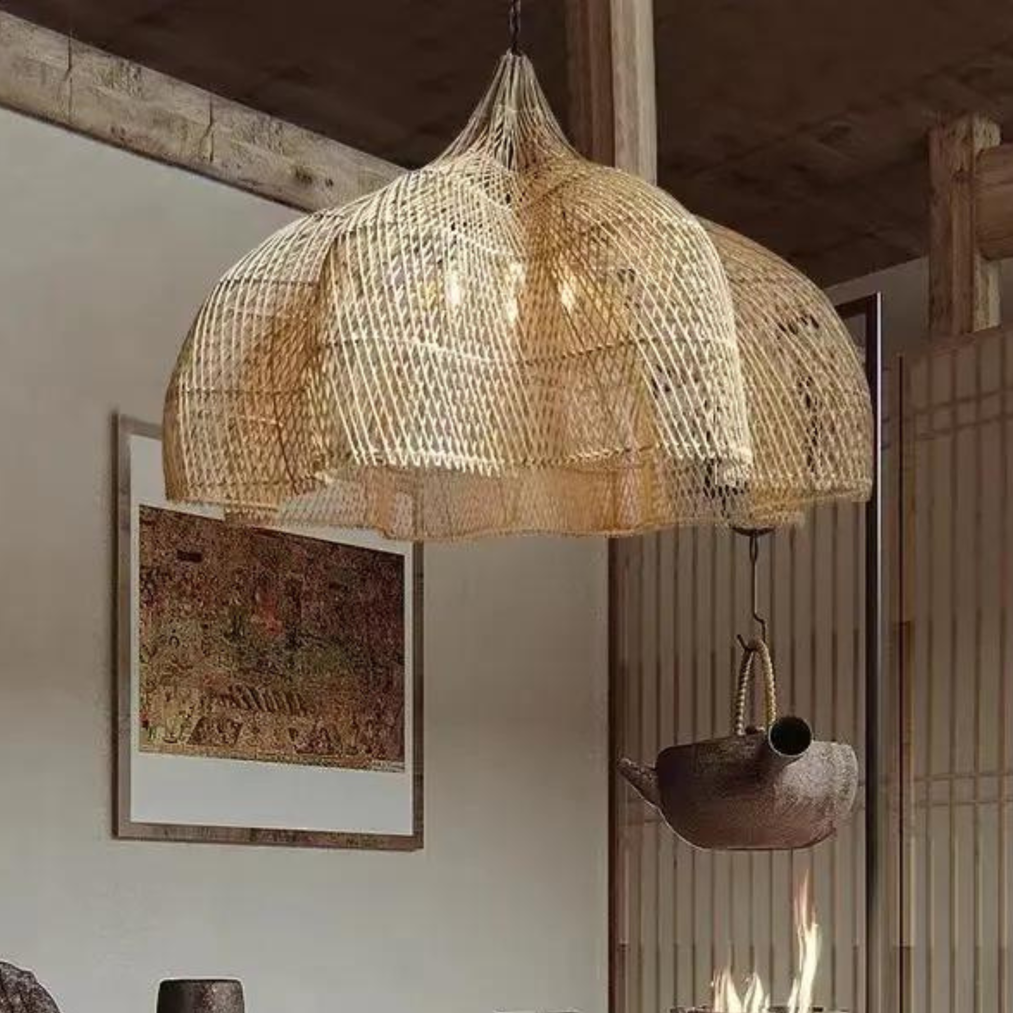 Bamboo Large Ceiling Lamp LP-19