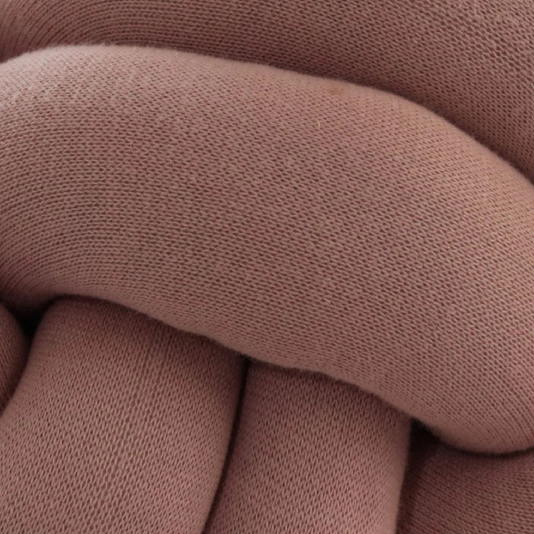 Cotten Knitted Pink Cushion Cover