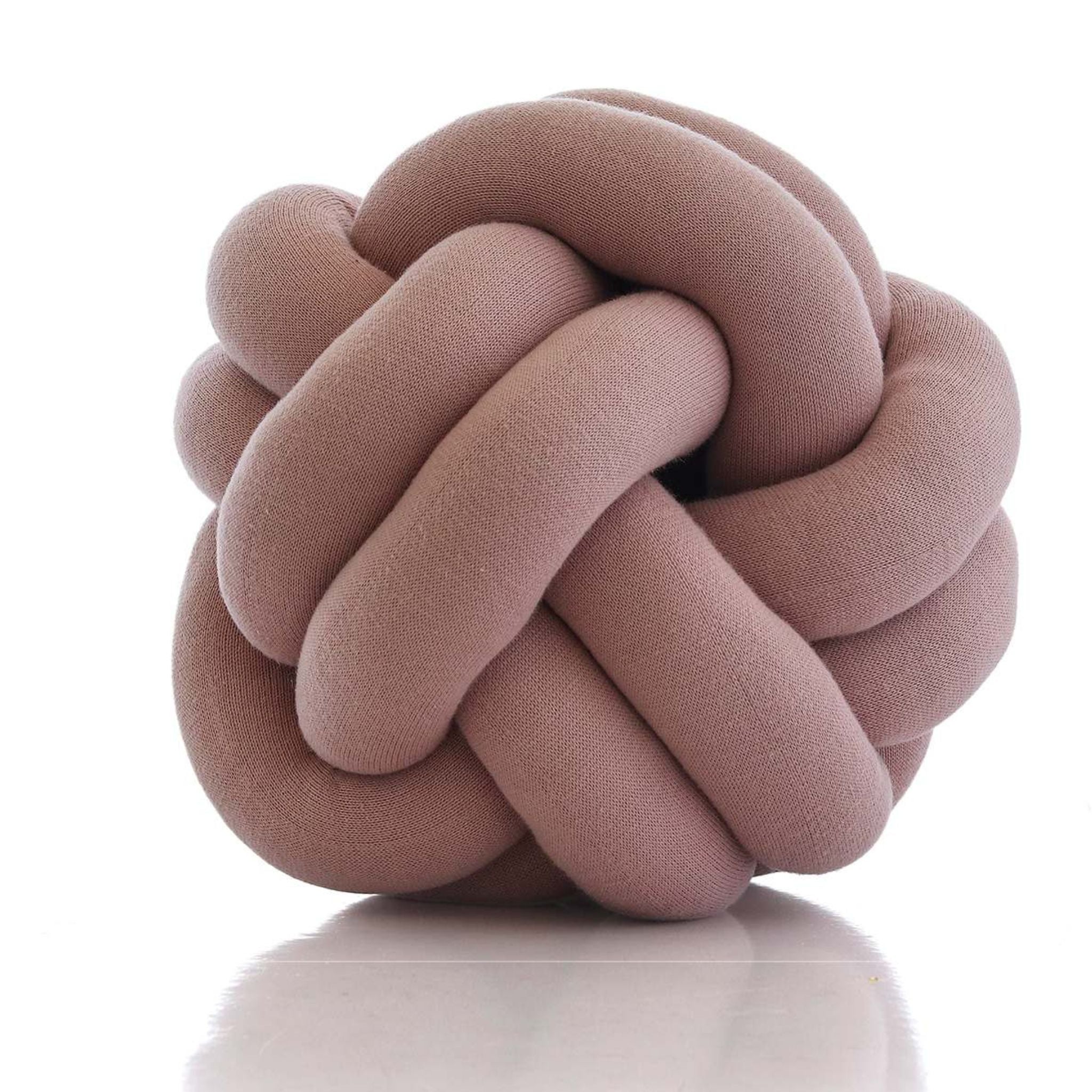 Cotten Knitted Pink Cushion Cover