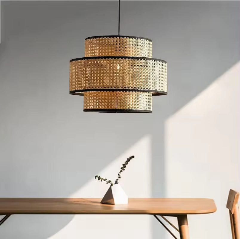 Cane Webbing Pendant Lamp LP-11