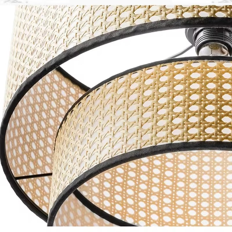 Cane Webbing Pendant Lamp LP-11